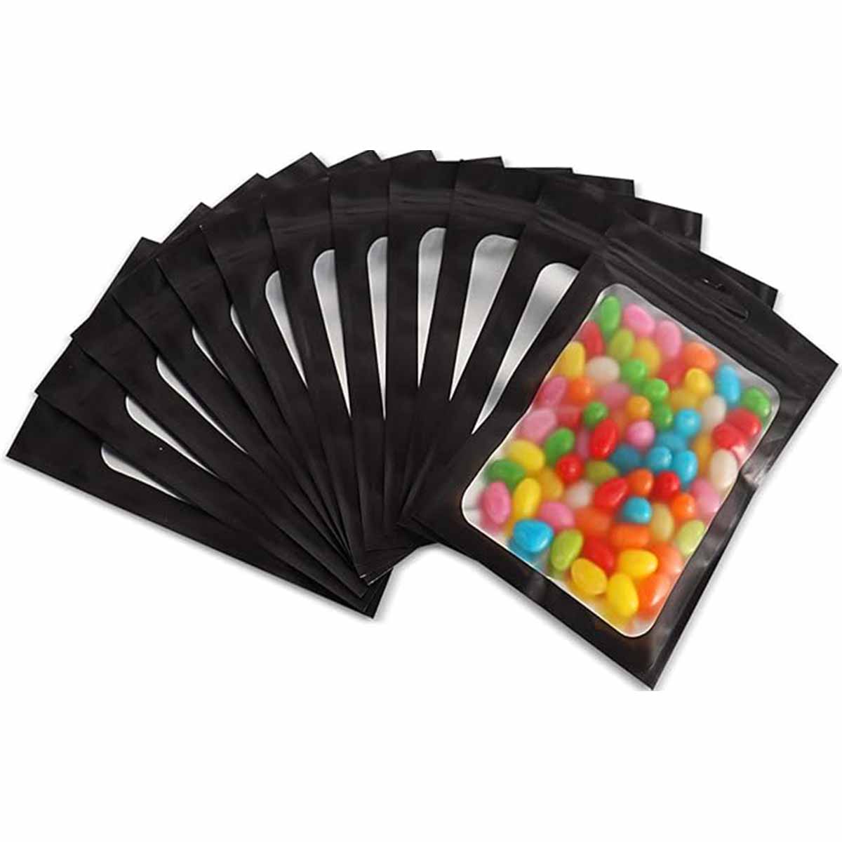 A stack of mini mylar bags in a custom size