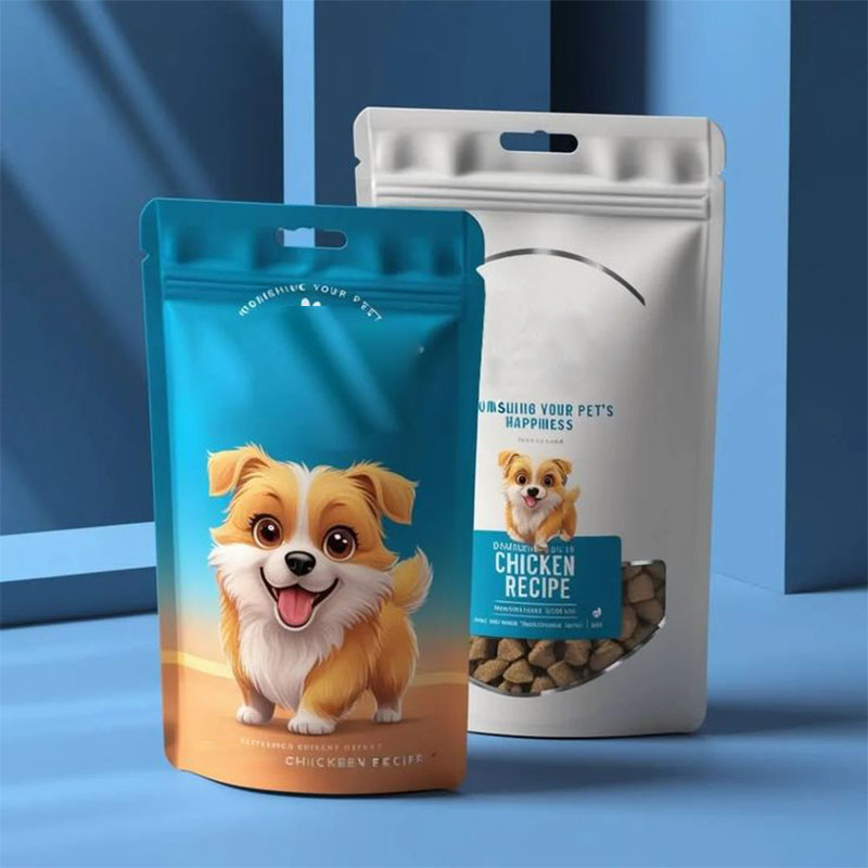 Mylar Bags for Pet Food — custom mylar bags by Packmio Close detail of the print finish on mylar bags for pet food