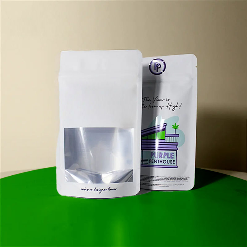 Mylar Bags with Window beside the product it was made to hold