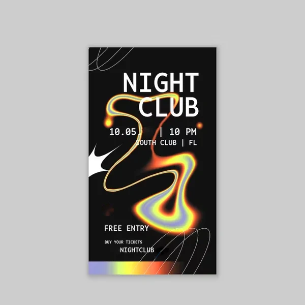 Nightclub Ticket in use, packed and ready to ship
