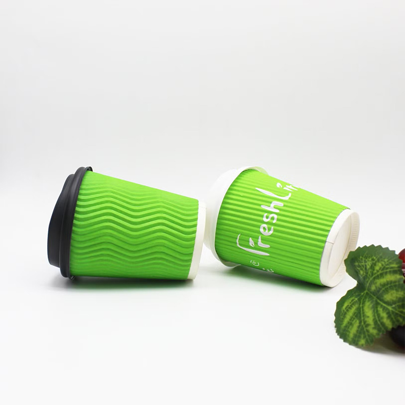 Paper Cups — custom paper cups by Packmio Paper Cups shown closed, printed to a customer's own artwork