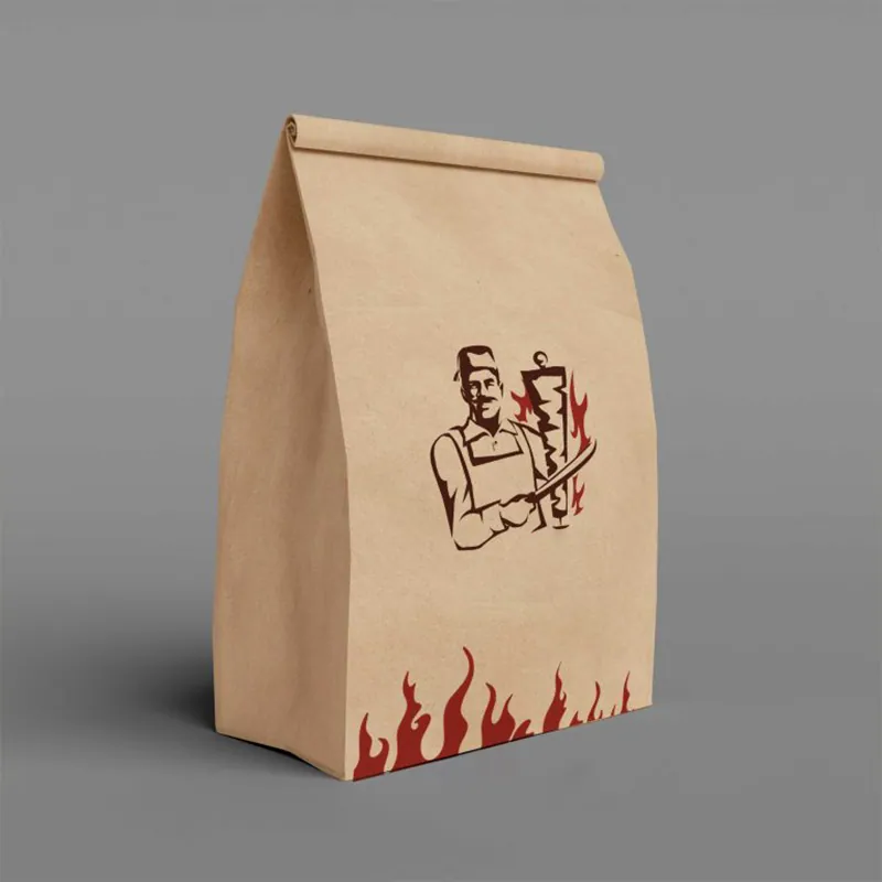 Paper Lunch Bags beside the product it was made to hold