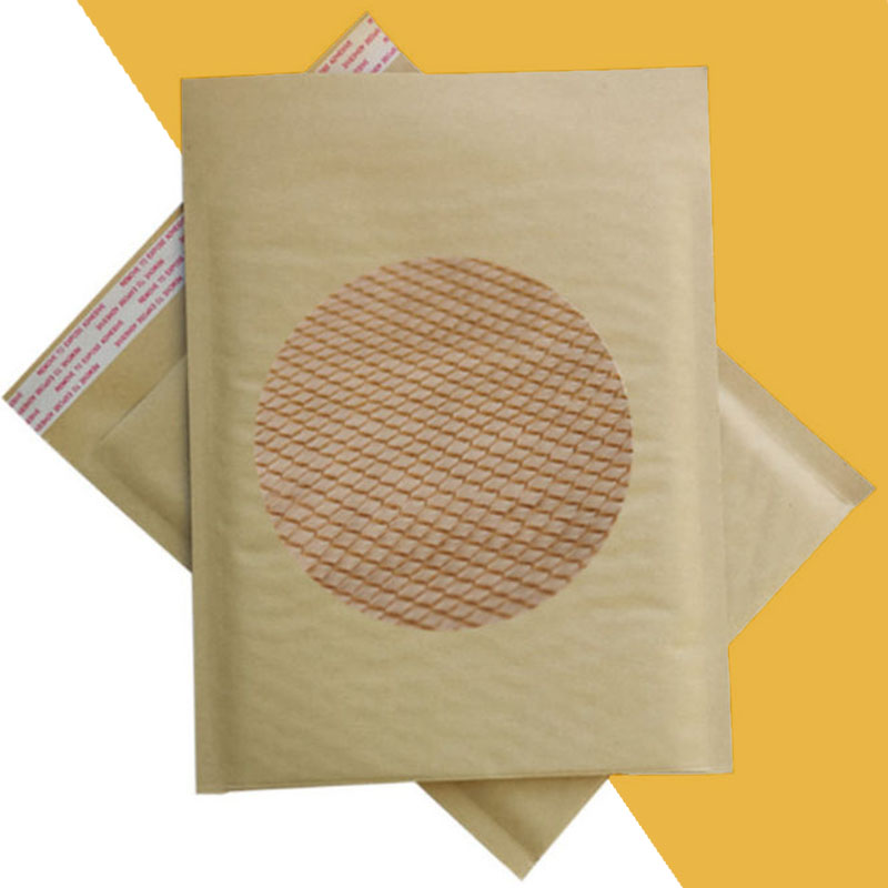 Paper Padded Mailers opened to show the inside print and construction