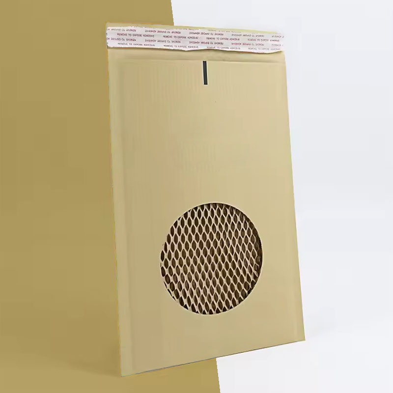 A stack of paper padded mailers in a custom size