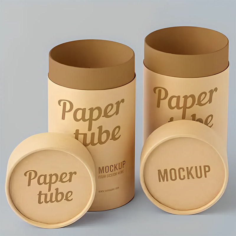 Paper Tube with Lids — custom paper tubes by Packmio Paper Tube with Lids in an alternative colorway