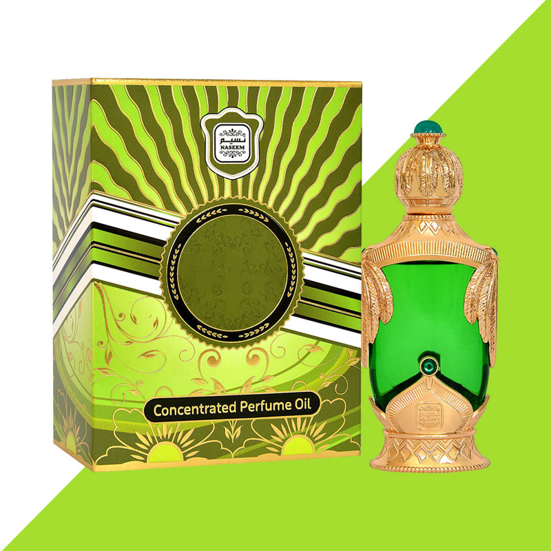Perfume Oil Boxes opened to show the inside print and construction
