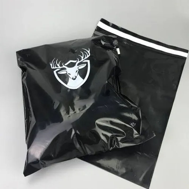 Polybag opened to show the inside print and construction
