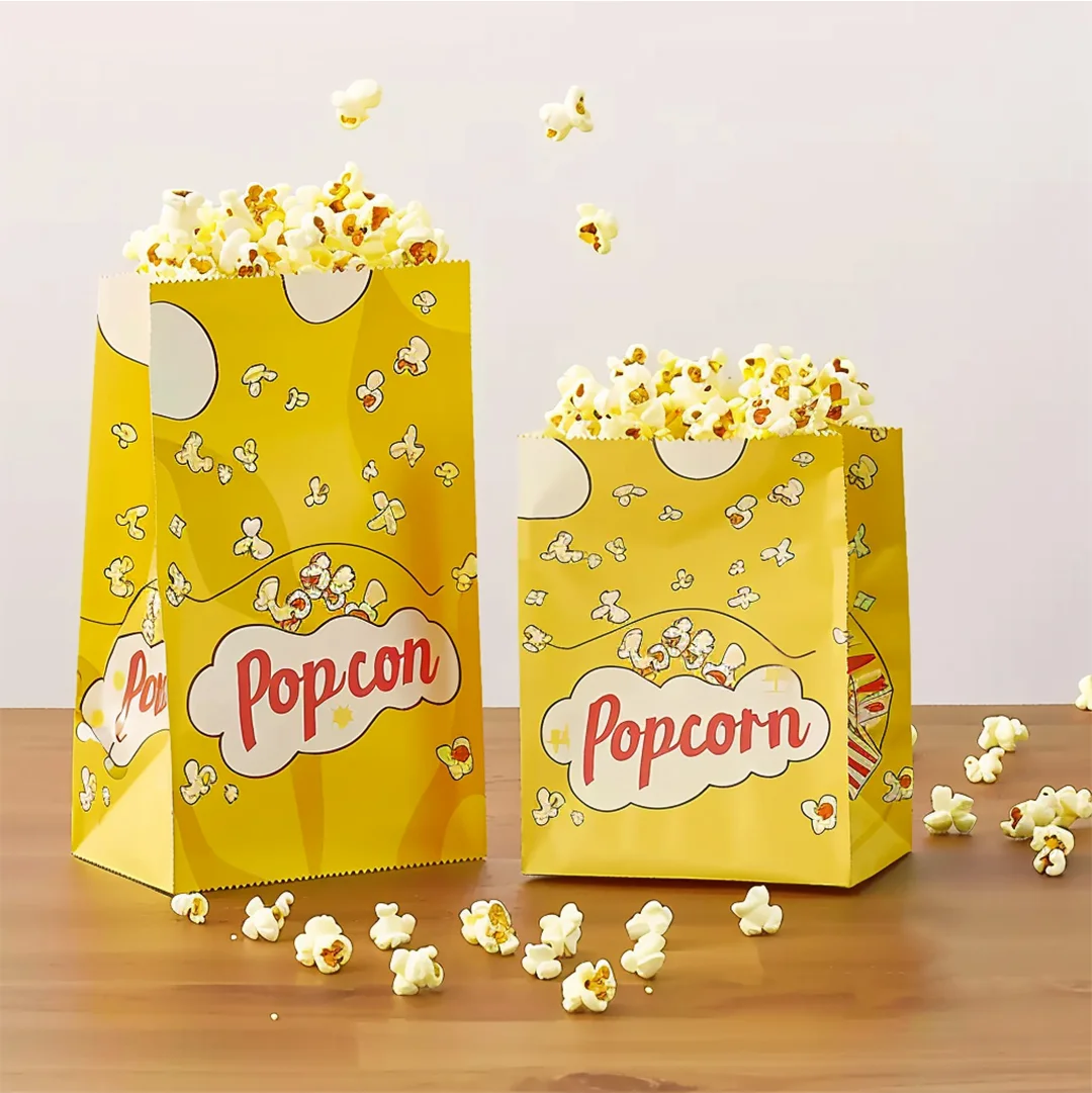 Popcorn Bags in use, packed and ready to ship