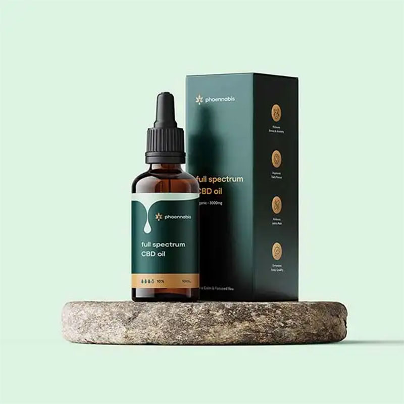 A stack of premium cbd oil boxes in a custom size