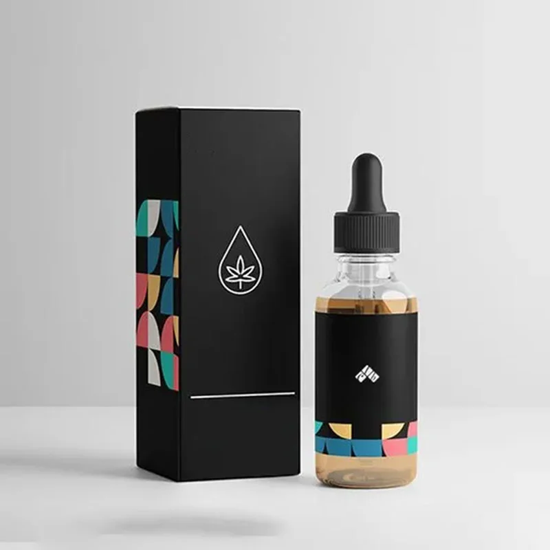 Premium Cbd Oil Boxes beside the product it was made to hold