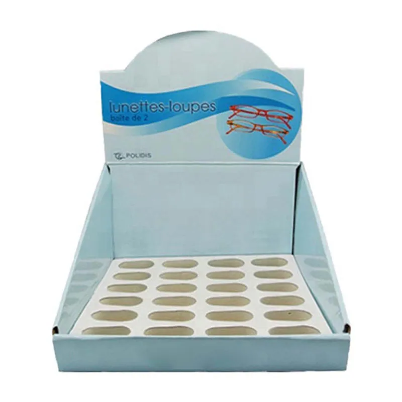 Product Display Boxes photographed at an angle to show the board thickness