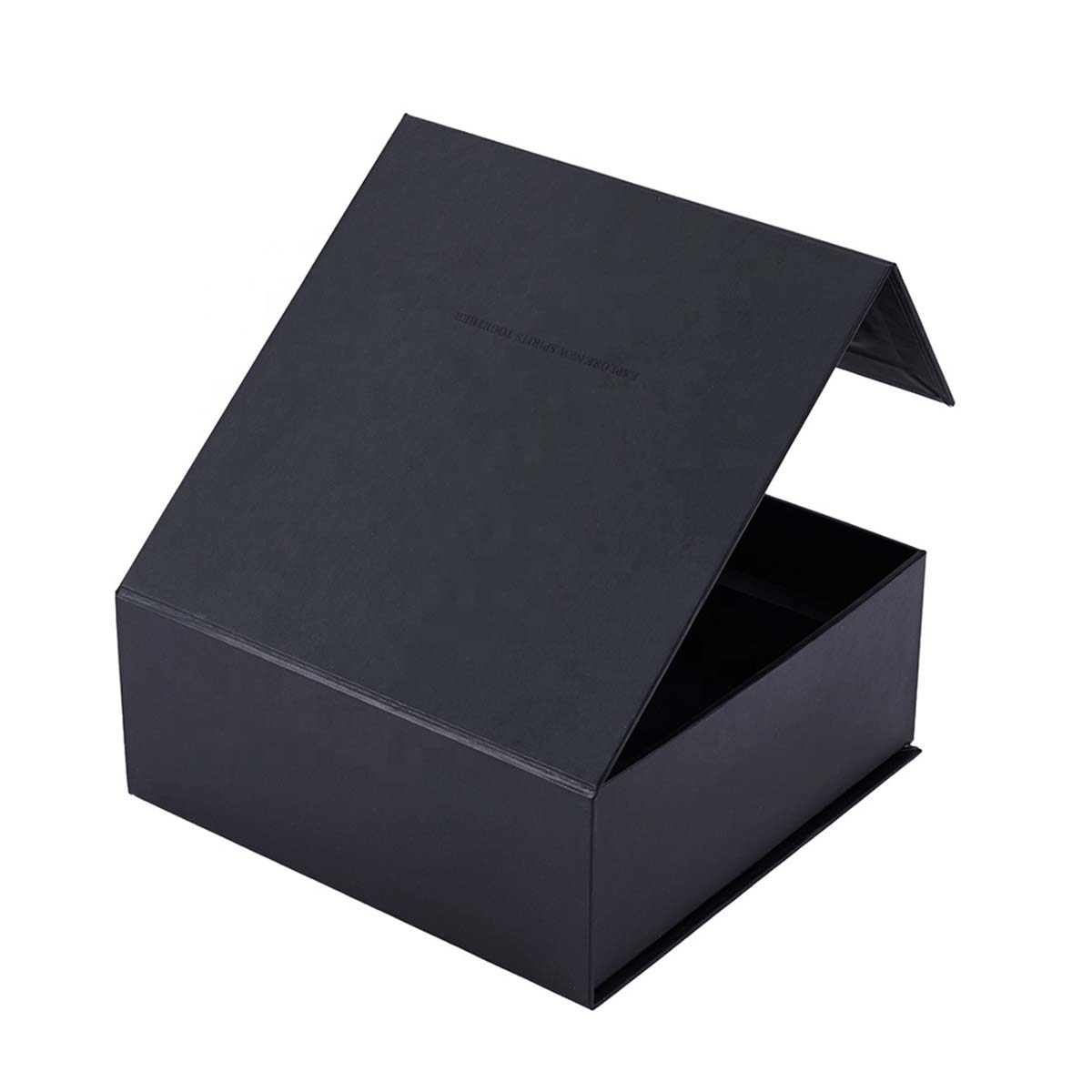 Rigid Magnetic Boxes opened to show the inside print and construction