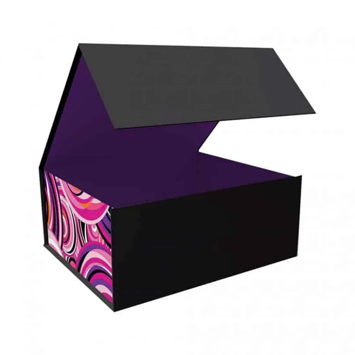 Rigid Magnetic Boxes beside the product it was made to hold