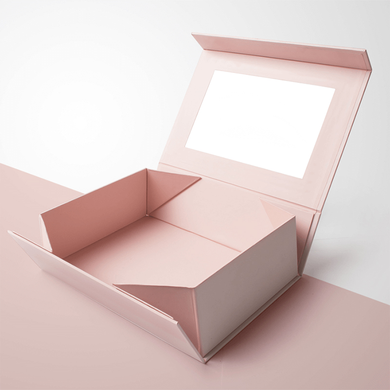 Rigid Packaging Mailers photographed at an angle to show the board thickness