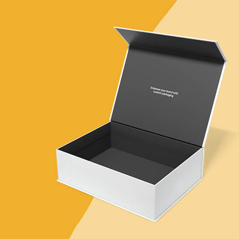Rigid Packaging Mailers in use, packed and ready to ship