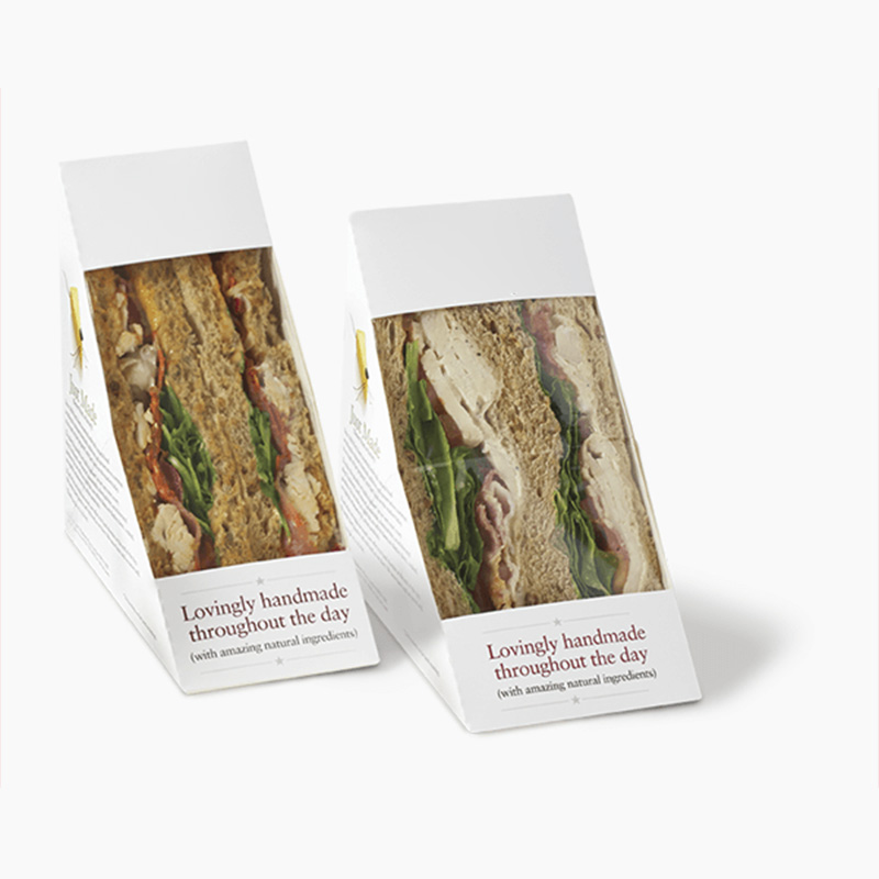 Sandwich Boxes — custom sandwich packaging by Packmio Sandwich Boxes in use, packed and ready to ship