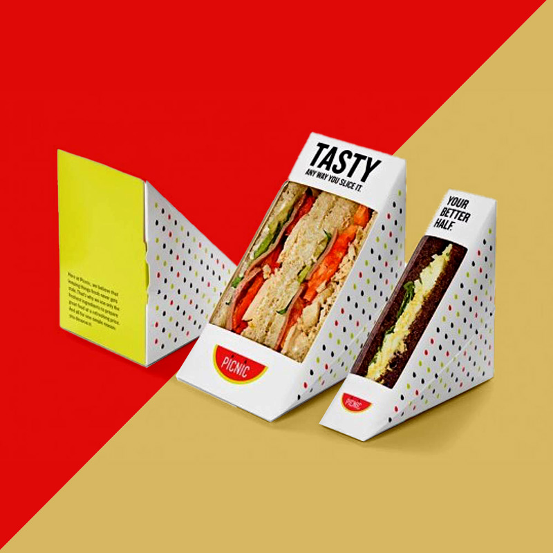 Sandwich Boxes — custom sandwich packaging by Packmio Sandwich Boxes in an alternative colorway