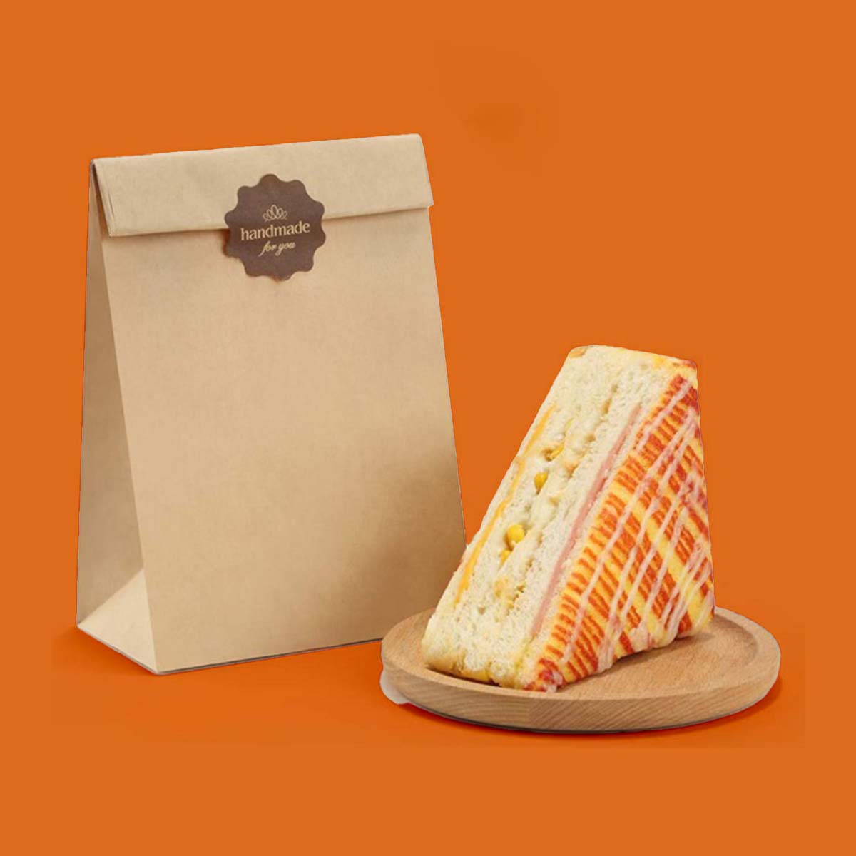 A stack of sandwich paper in a custom size
