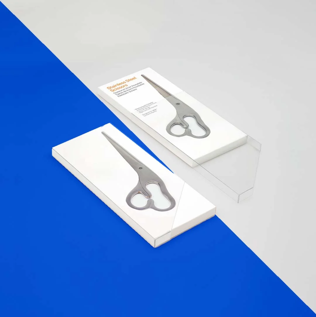 Scissor Boxes — custom stationery by Packmio Scissor Boxes beside the product it was made to hold