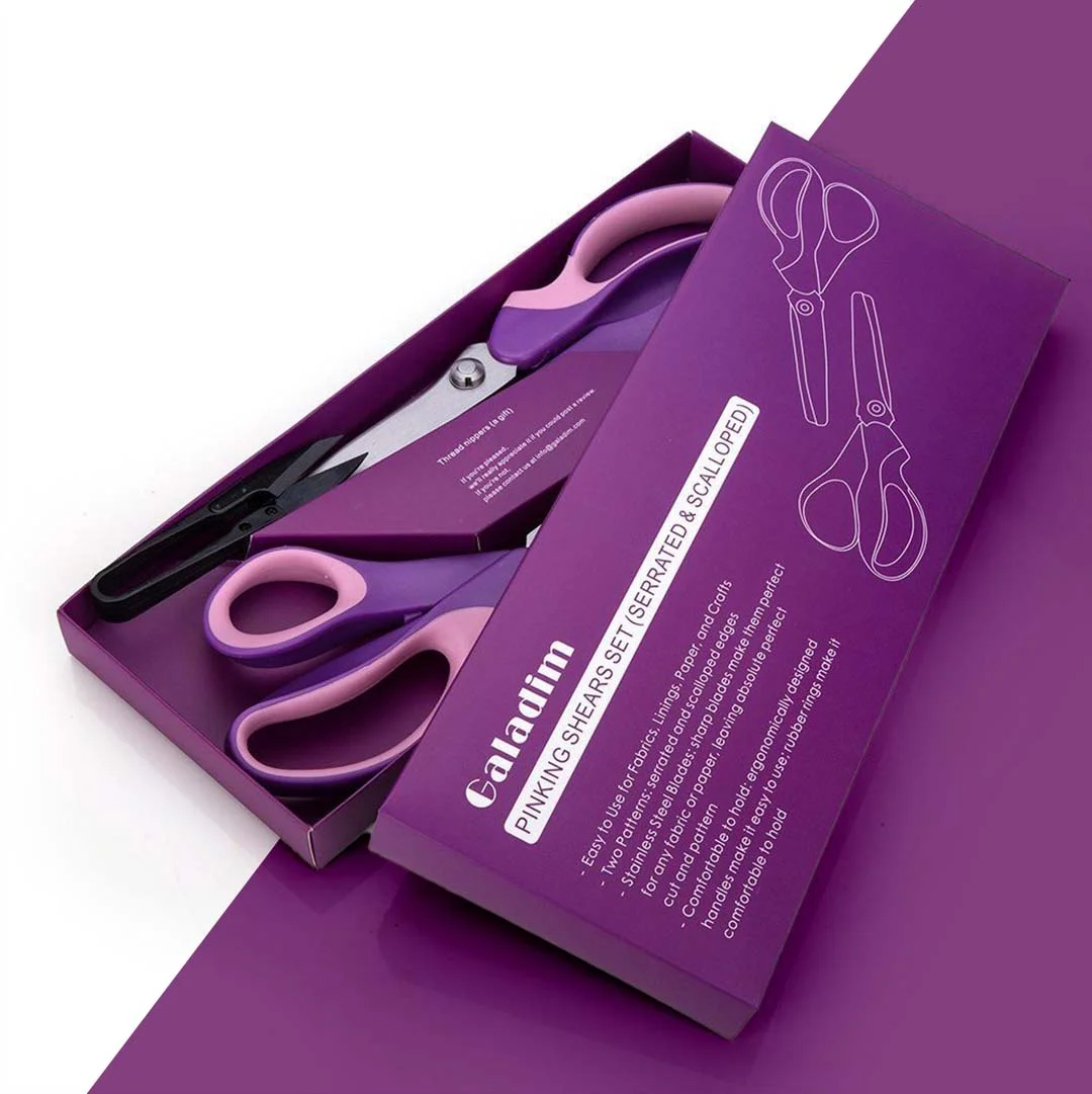 Scissor Boxes — custom stationery by Packmio Scissor Boxes shown closed, printed to a customer's own artwork