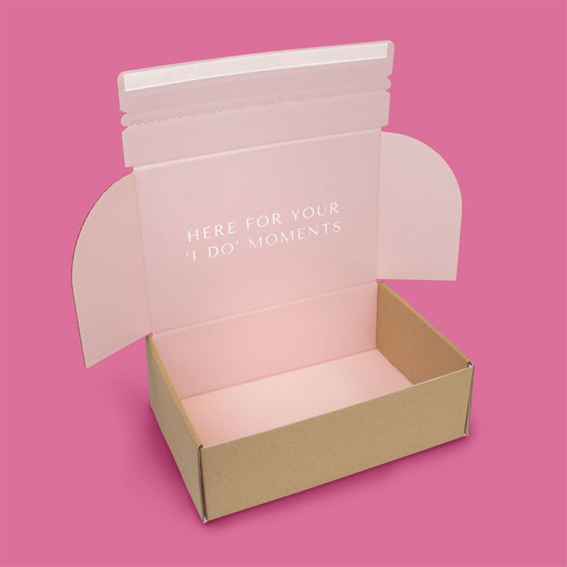 A stack of self seal mailing boxes in a custom size