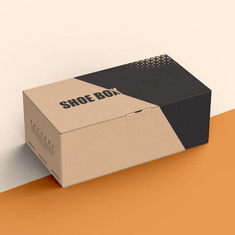 Shoe Boxes photographed at an angle to show the board thickness