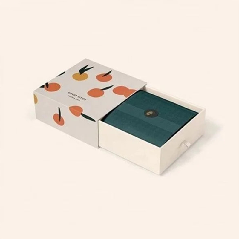 A stack of sliding drawer rigid boxes in a custom size