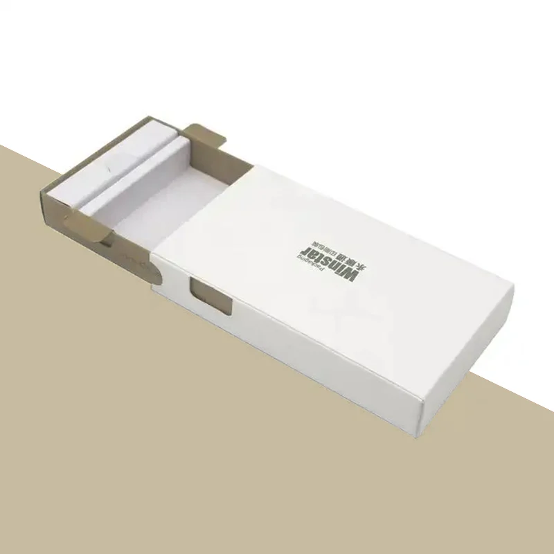 Sliding Drawer Rigid Boxes in use, packed and ready to ship