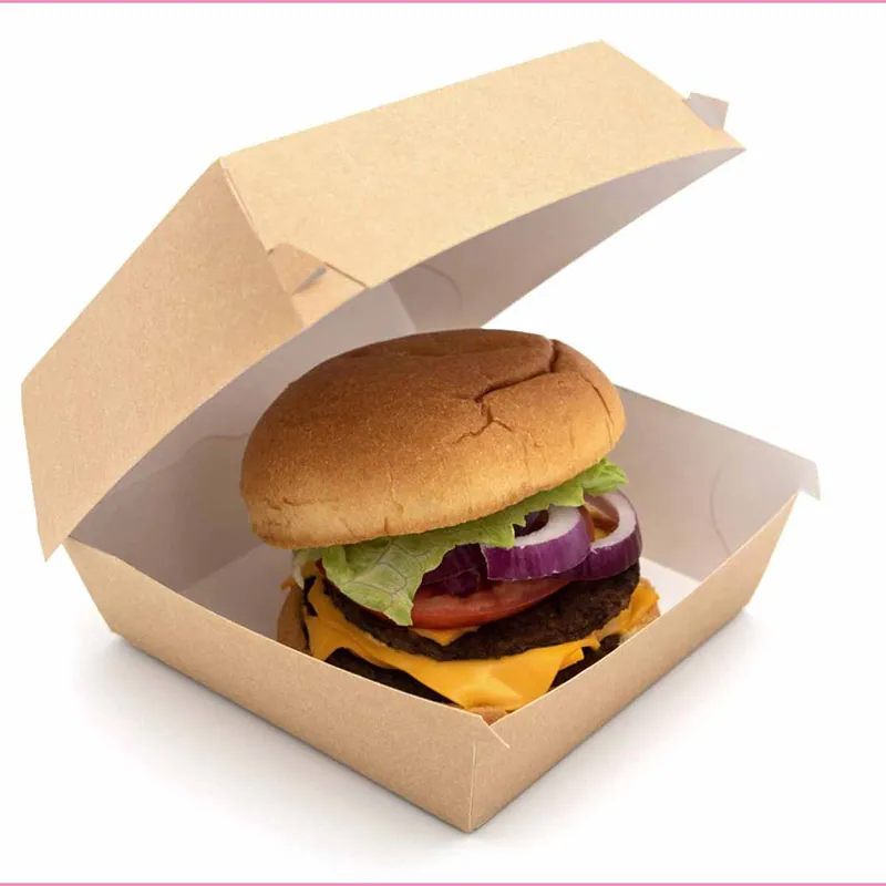 Small Burger Boxes — custom burger boxes by Packmio Small Burger Boxes in an alternative colorway