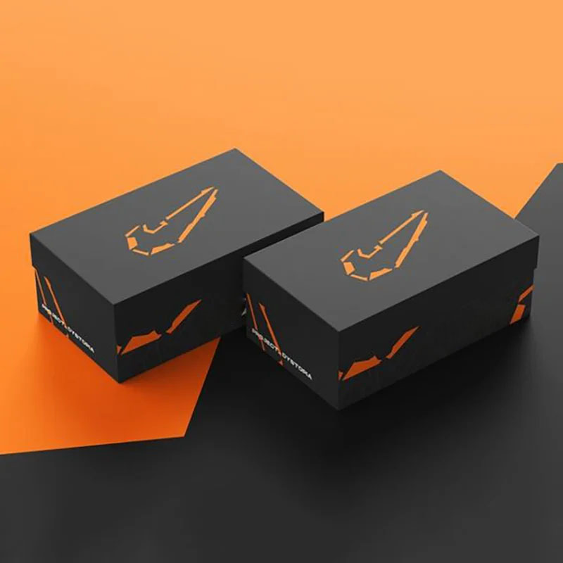 Sneaker Boxes — custom shoe boxes by Packmio Close detail of the print finish on sneaker boxes