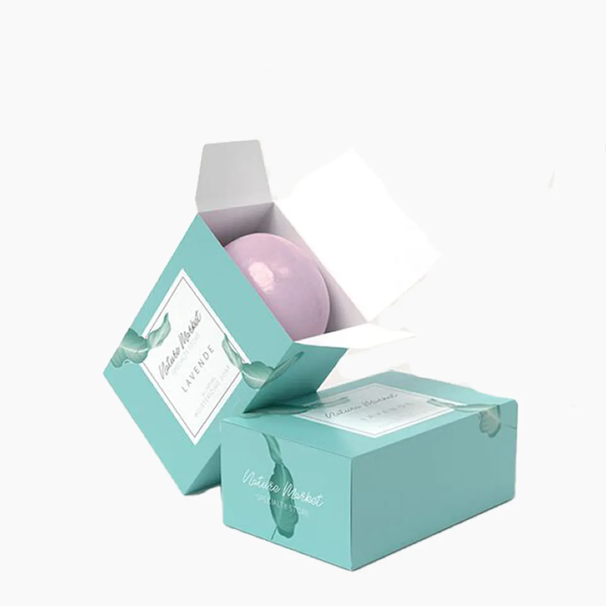 A stack of soap gift boxes in a custom size