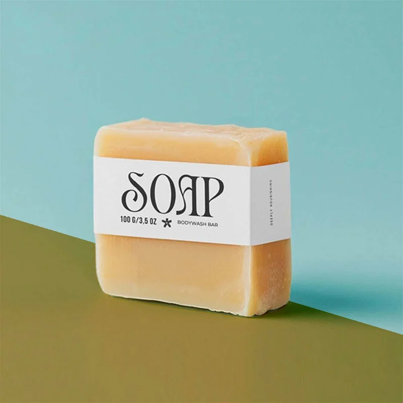 Soap Sleeves beside the product it was made to hold
