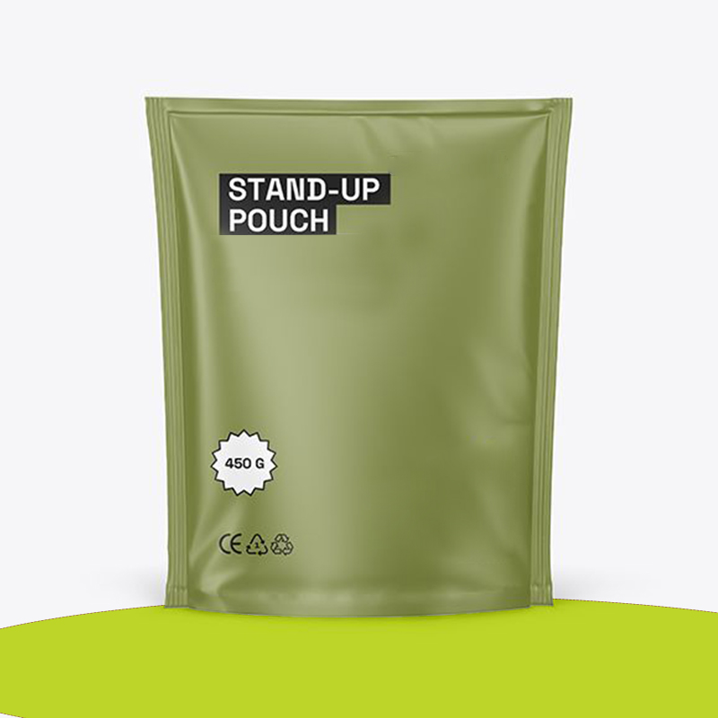 Stand Up Pouches photographed at an angle to show the board thickness