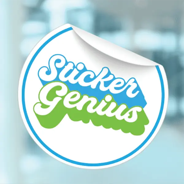 Static Clings — custom static clings by Packmio Static Clings shown closed, printed to a customer's own artwork