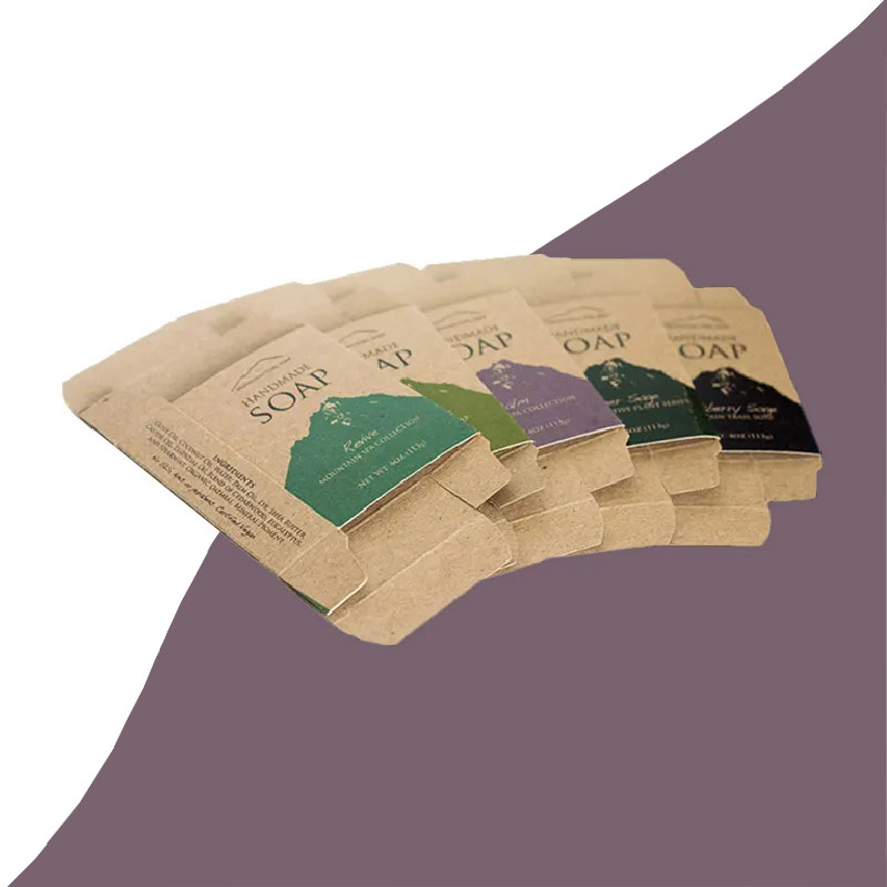 A stack of straight tuck end boxes in a custom size