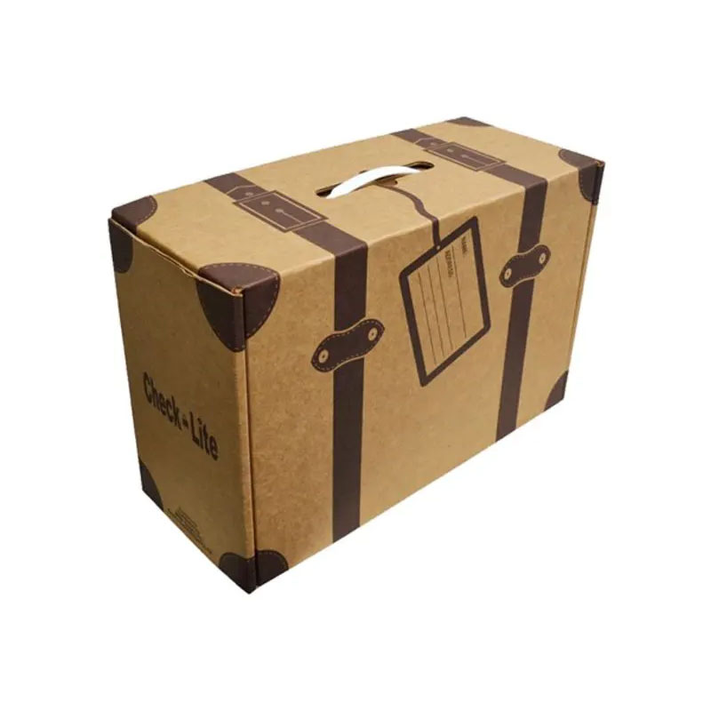 Suitcase Boxes — custom retail boxes by Packmio Suitcase Boxes in use, packed and ready to ship