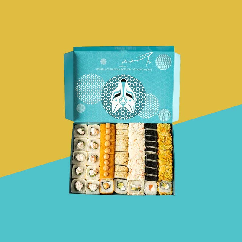 Sushi Boxes — custom food boxes by Packmio Sushi Boxes in use, packed and ready to ship