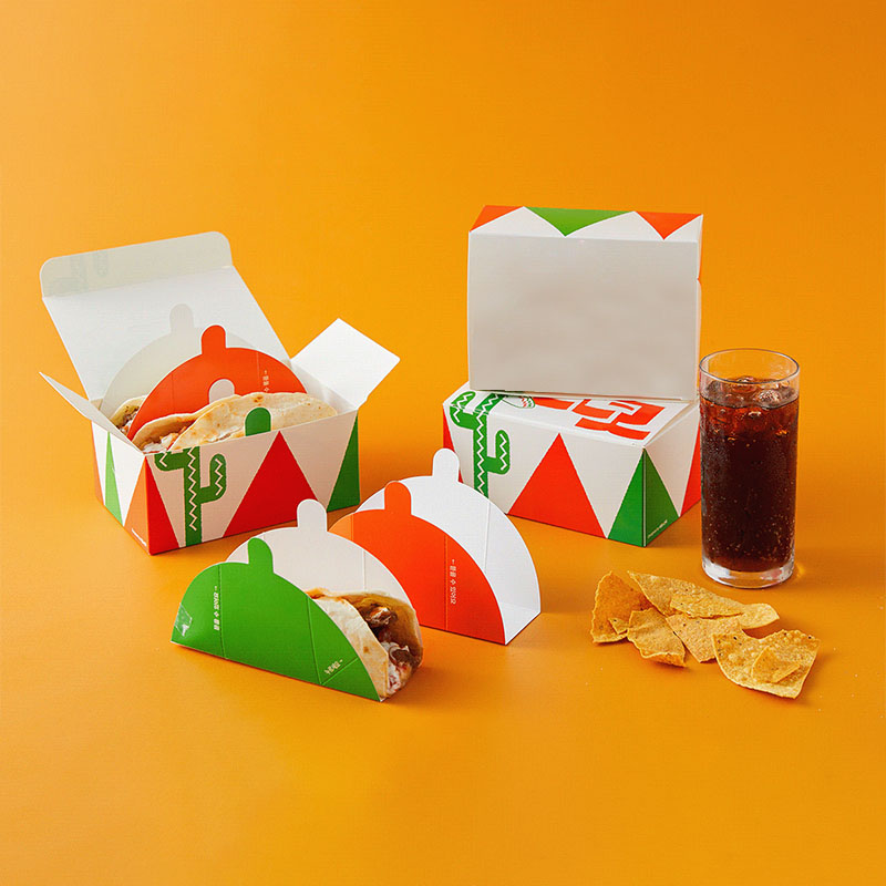 Taco Boxes — custom sandwich packaging by Packmio Taco Boxes in use, packed and ready to ship