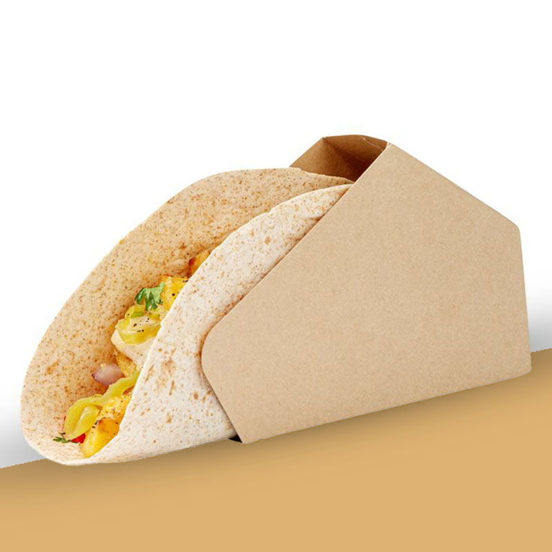 Taco Boxes — custom sandwich packaging by Packmio Close detail of the print finish on taco boxes