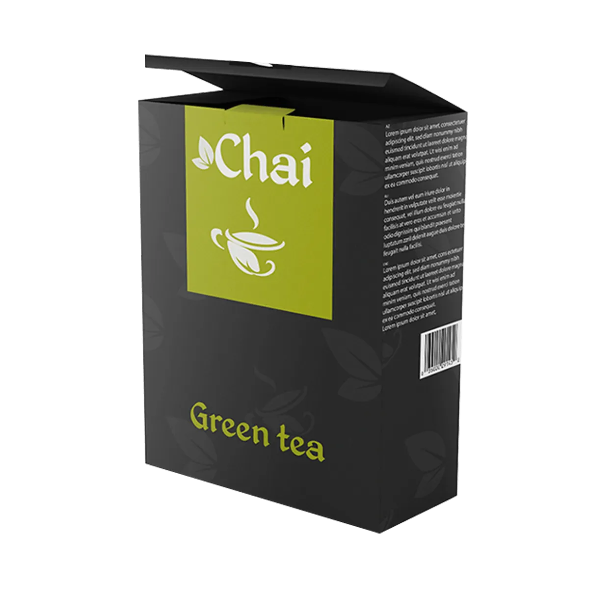 Tea Boxes — custom coffee packaging by Packmio Tea Boxes photographed at an angle to show the board thickness