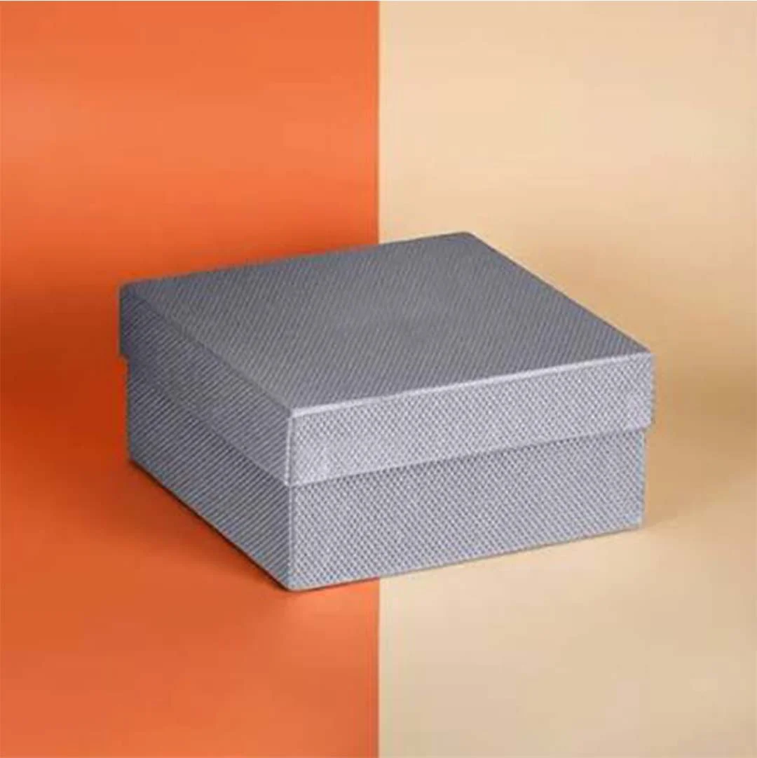 Textured Cardstock Boxes photographed at an angle to show the board thickness
