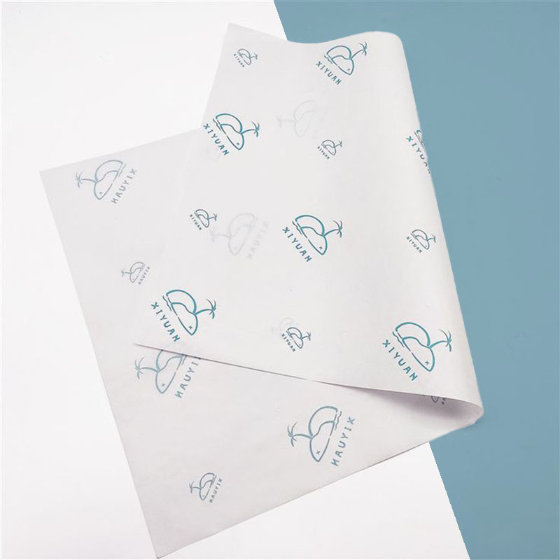 Tissue Paper — custom food paper by Packmio Close detail of the print finish on tissue paper