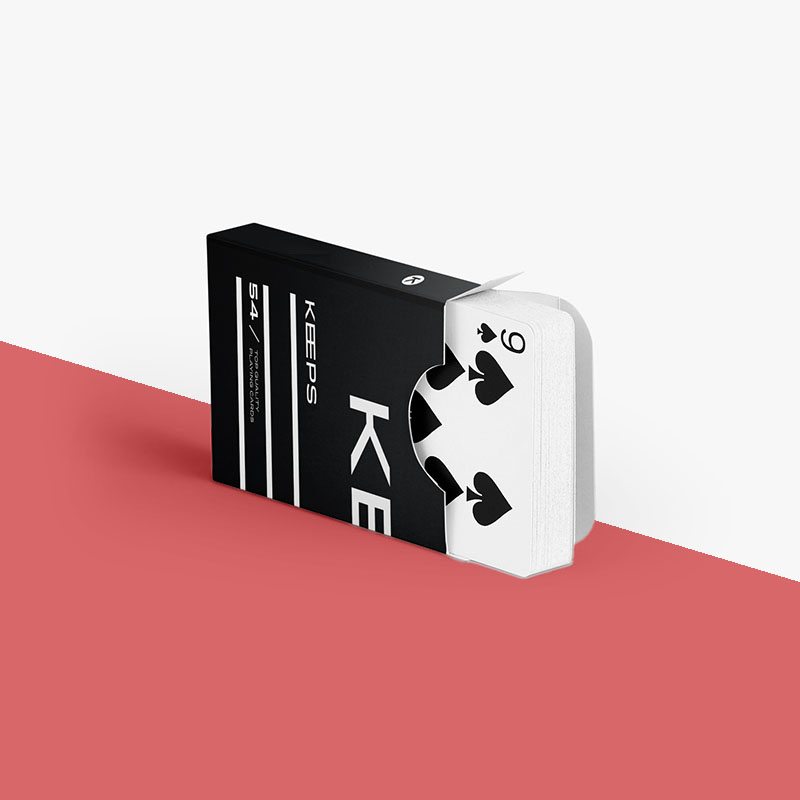 Tuck Boxes for Playing Cards opened to show the inside print and construction