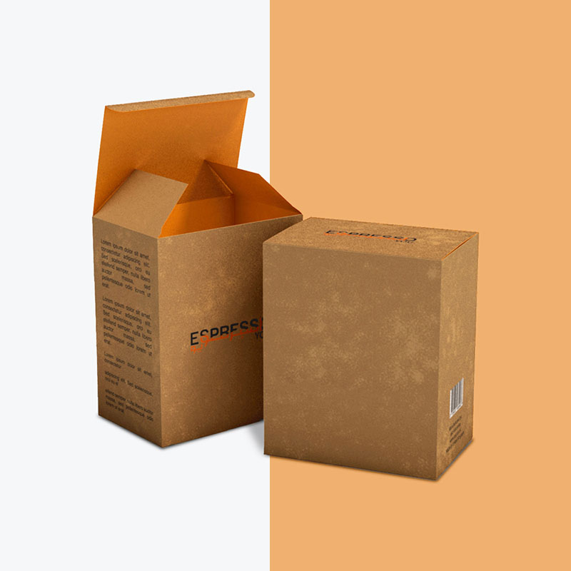 Tuck Boxes photographed at an angle to show the board thickness