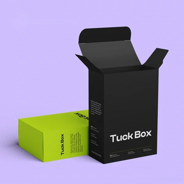 Tuck End Hospitality Boxes — custom tuck boxes by Packmio Tuck End Hospitality Boxes in use, packed and ready to ship