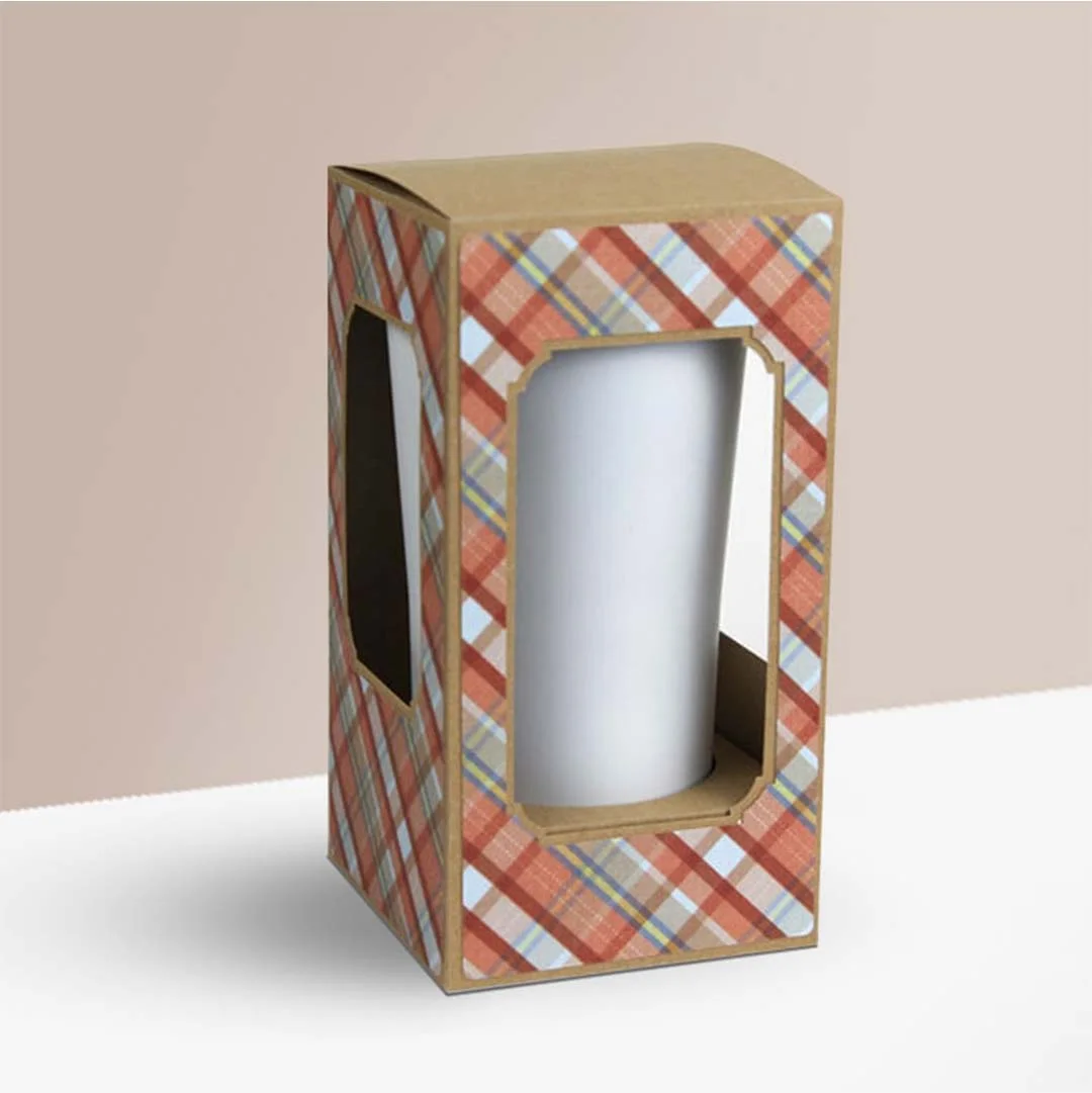 Tumbler Boxes beside the product it was made to hold