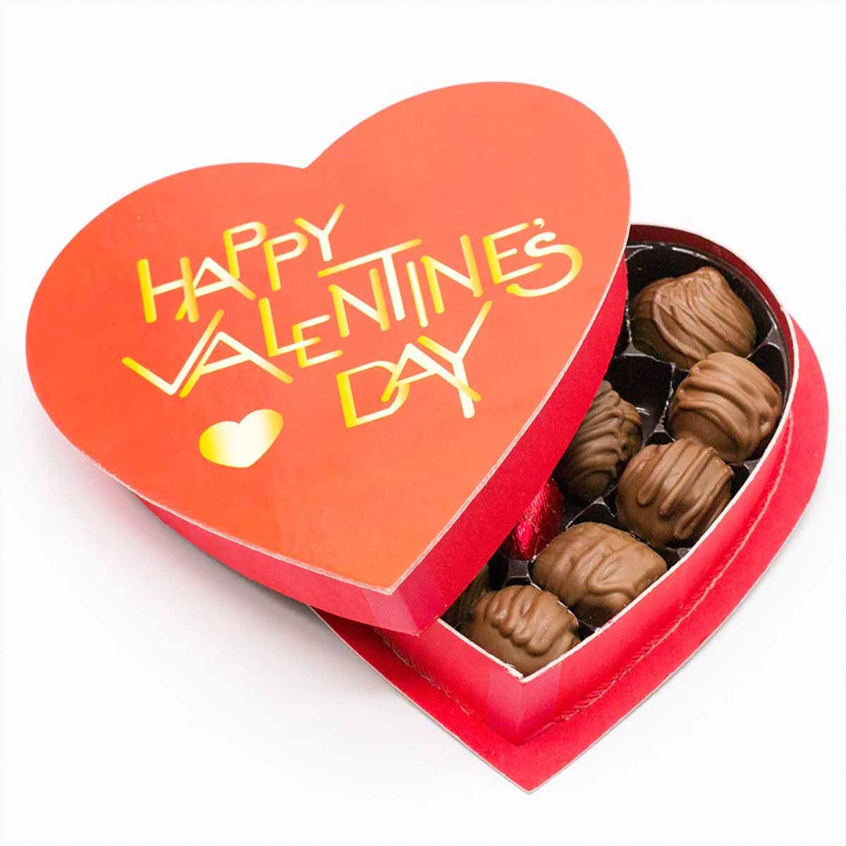 Valentine Candy Boxes opened to show the inside print and construction