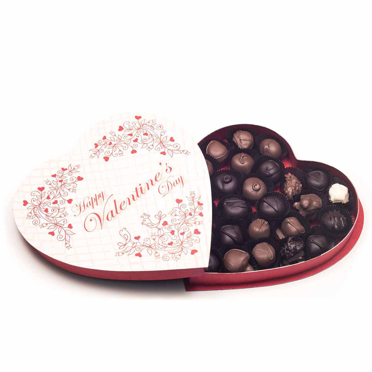 A stack of valentine candy boxes in a custom size