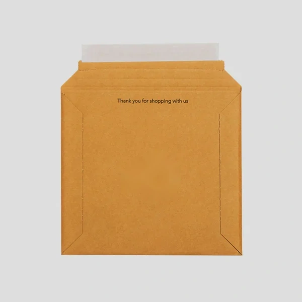 A stack of vinyl record shipping boxes in a custom size